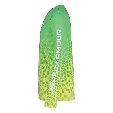 Boys 8-20 Under Armour Textured Gradient Logo Long Sleeve T-Shirt