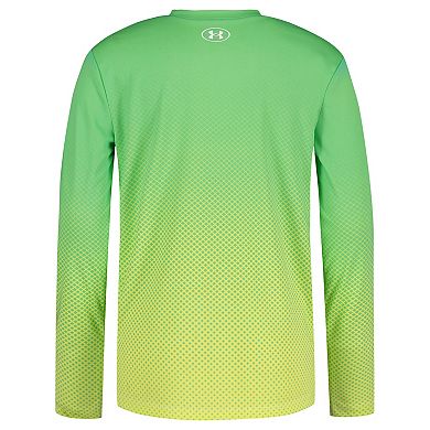 Boys 8-20 Under Armour Textured Gradient Logo Long Sleeve T-Shirt