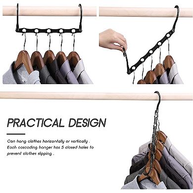 House Day 15 Inch Plastic Hangers Space Saving Organizers