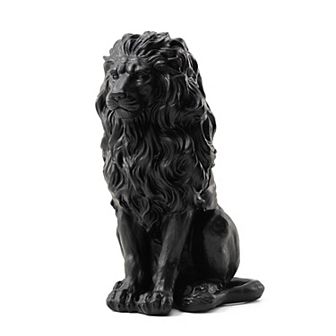 Glitzhome Guardian Lion Garden Statue Outdoor Sculpture Decoration