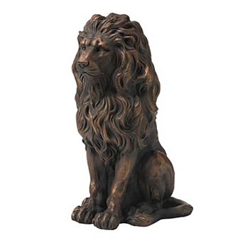Glitzhome Guardian Lion Garden Statue Outdoor Sculpture Decoration