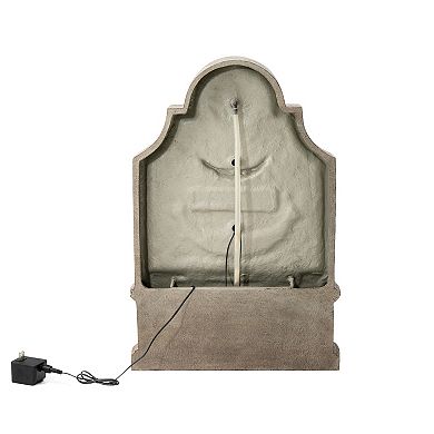 Glitzhome Outdoor Garden Water Fountain With Led Lights And Pump