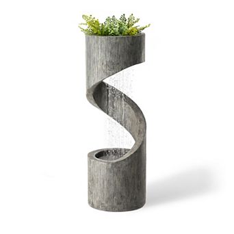 Glitzhome Decorative Tiered Outdoor Water Fountain