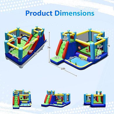 Inflatable Bounce House With 735w Blower