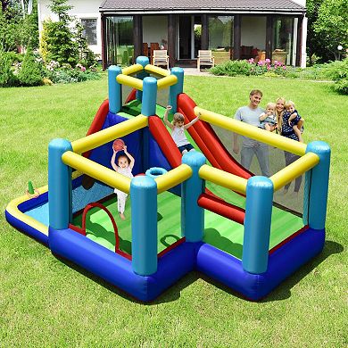 Inflatable Bounce House With 735w Blower