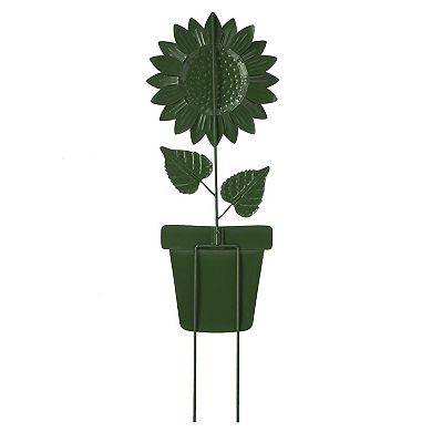 Glitzhome Metal Garden Stake, Sunflower Yard Sign Stake