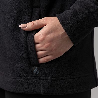 Women's Heat Holders Jasmine Original Super Brushed Fleece Double Zipper Jacket