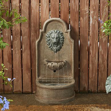 Glitzhome Tiered Outdoor Water Fountain With Led Light