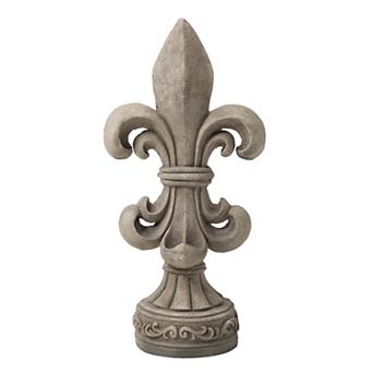Glitzhome Fleur De Lis Garden Statue, 27.25 Inch