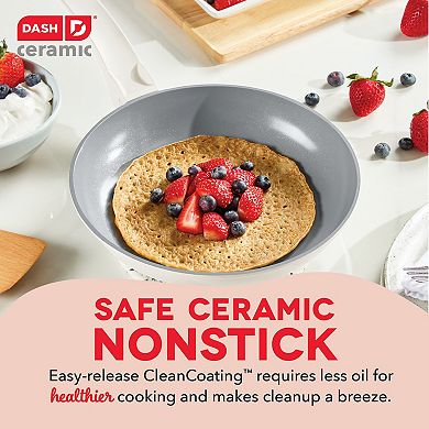 Dash SmartStore Ceramic Nesting 8.5" & 9.5" Frying Pan Set
