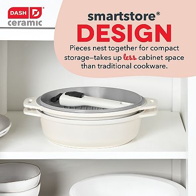Dash SmartStore Ceramic 5-in-1 Multipurpose Cookware Set
