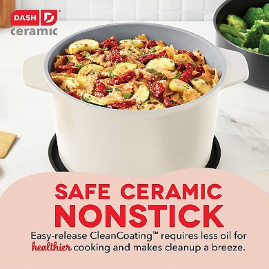Dash SmartStore Ceramic 5.8-qt. MultiPot & Steamer 4-piece Set