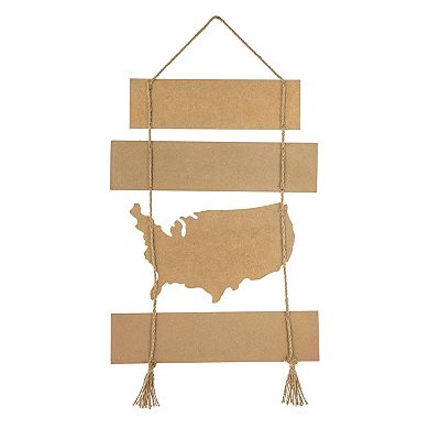 Glitzhome 20.75"h Patriotic Wall Hanging Decor