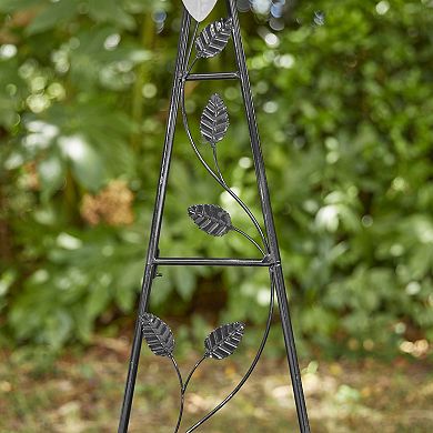 Glitzhome Metal Wind Spinner Garden Yard Stake
