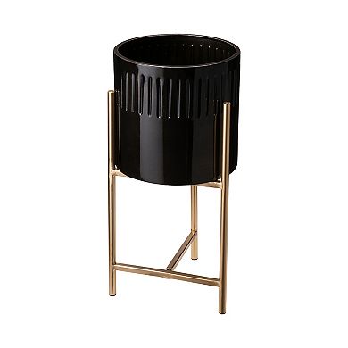 Glitzhome Set Of 3 Mid Century Plant Stand With Pot