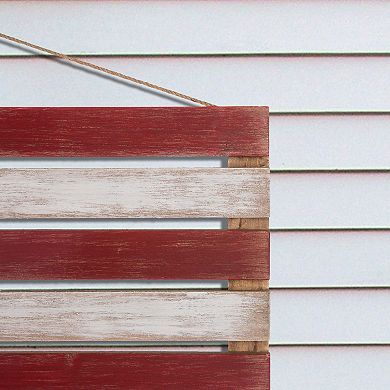 Glitzhome 41.93"l Wooden Patriotic Wall Decoration