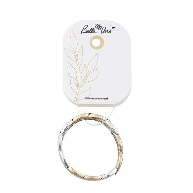 Bella Uno Worn Two-Tone Oval Stretch Bracelet