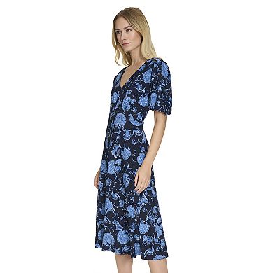 Women's Harper Rose Puff Sleeve V-Neck Dress