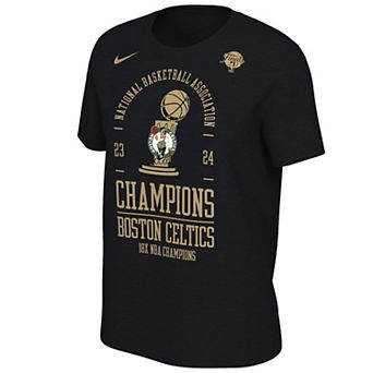 Women's Nike Boston Celtics 2024 NBA Finals Champions Authentic Locker Room Tee