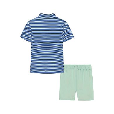 Boys 4-12 IZOD 2-pc. Performance Short Sleeve Polo & Shorts Set