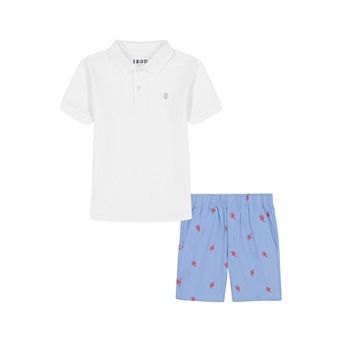 Boys 4-12 IZOD 2 pc Performance Short Sleeve Polo & Shorts Set