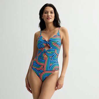 Women's Freshwater Twist Cut Out One-Piece Swimsuit