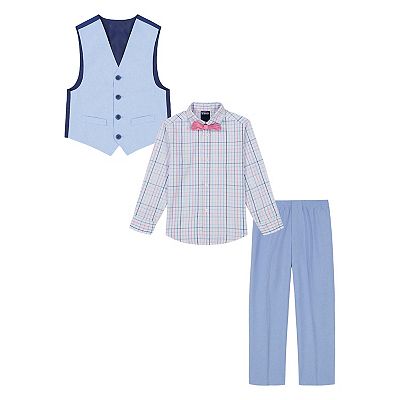 Boys 4-12 IZOD Oxford 4-Piece Vest, Shirt, Pants & Tie Set