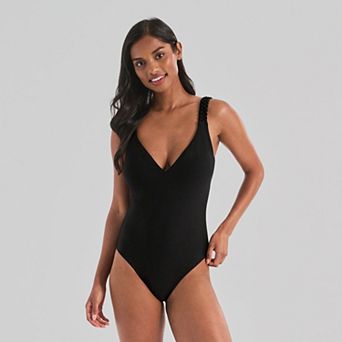 Women's Freshwater Macrame Strap One-Piece Swimsuit