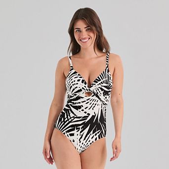 Women's Freshwater Molded Cup Twist One-Piece Swimsuit