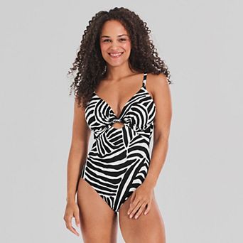 Women's Freshwater Molded Cup Twist One-Piece Swimsuit