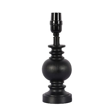 Black Turned Column Accent Table Lamp