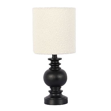 Black Turned Column Accent Table Lamp