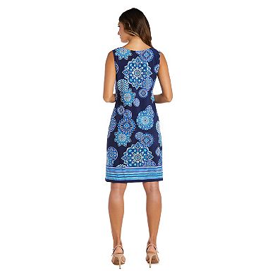 Women's R&M Richards 2-pc. Print Sleeveless Sheath Dress & Cardigan Set