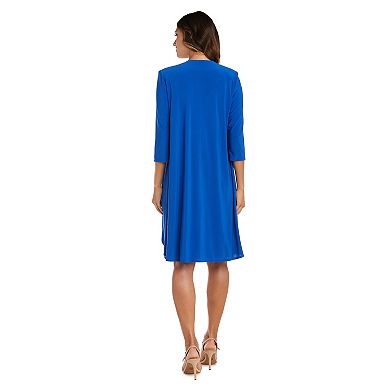 Women's R&M Richards 2-pc. Print Sleeveless Sheath Dress & Cardigan Set