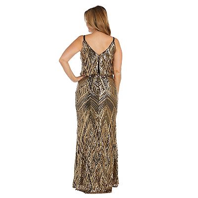 slim fit dress slacks RM Richards Embellished Capelet Long Evening Dress  New Yorker's Apparel