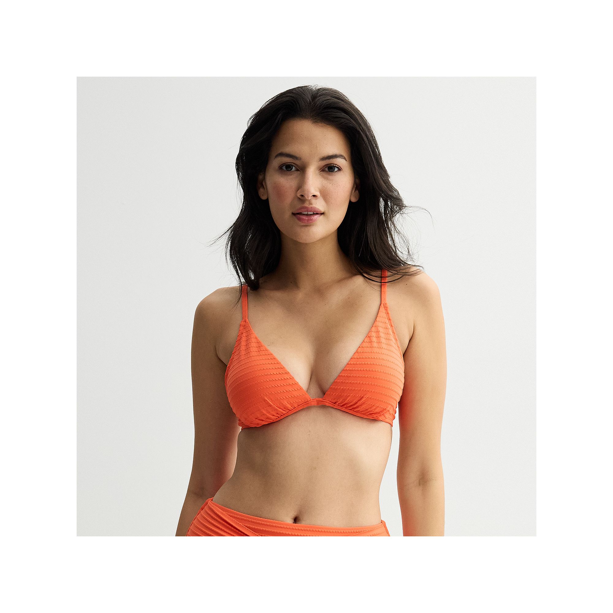 Womens Freshwater Triangle Underwire Bra Swim Top, Size: XS, Solar Flare