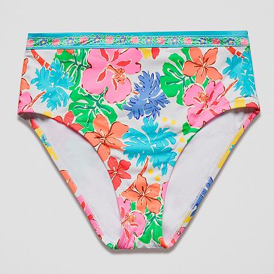 Women's Freshwater Banded High Leg Swim Bottoms
