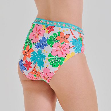 Women's Freshwater Banded High Leg Swim Bottoms