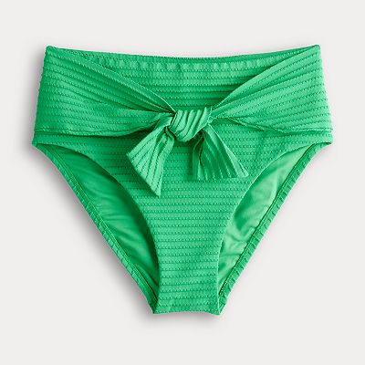 Women's Freshwater Bow Tie High Waist Swim Bottoms