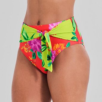 Women's Freshwater Bow Tie High Waist Swim Bottoms