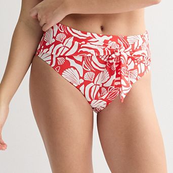 Women's Freshwater Bow Tie High Waist Swim Bottoms