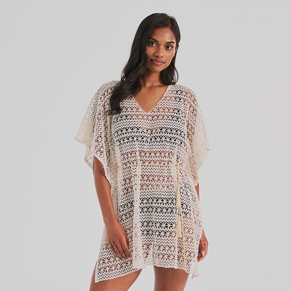 Coral Hannah Cotton Tunic Cover-Up