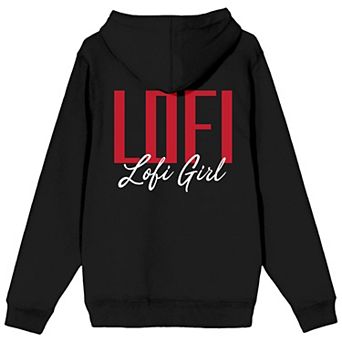 Juniors' LoFi Girl Back Script Graphic Hoodie
