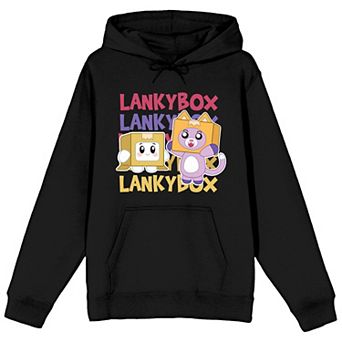 Juniors' Lanky Box Boxy & Foxy Graphic Hoodie