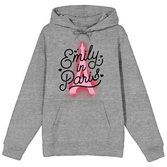 Juniors' Emily in Paris Stylized Text Graphic Hoodie