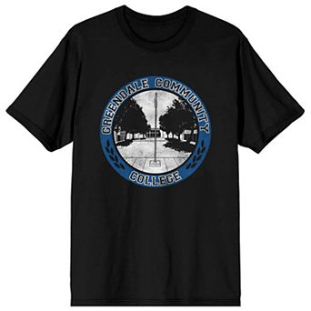 Juniors' Community Greendale College Seal Crewneck Graphic Tee