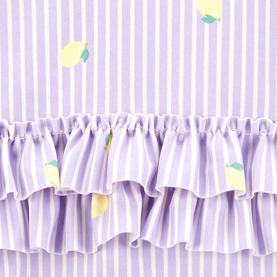 Baby Girl Carter's 1-Piece Striped Lemon Swimsuit