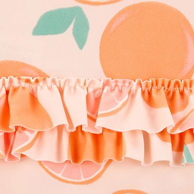 Baby Girl Carter's 1-Piece Orange Slice Rashguard