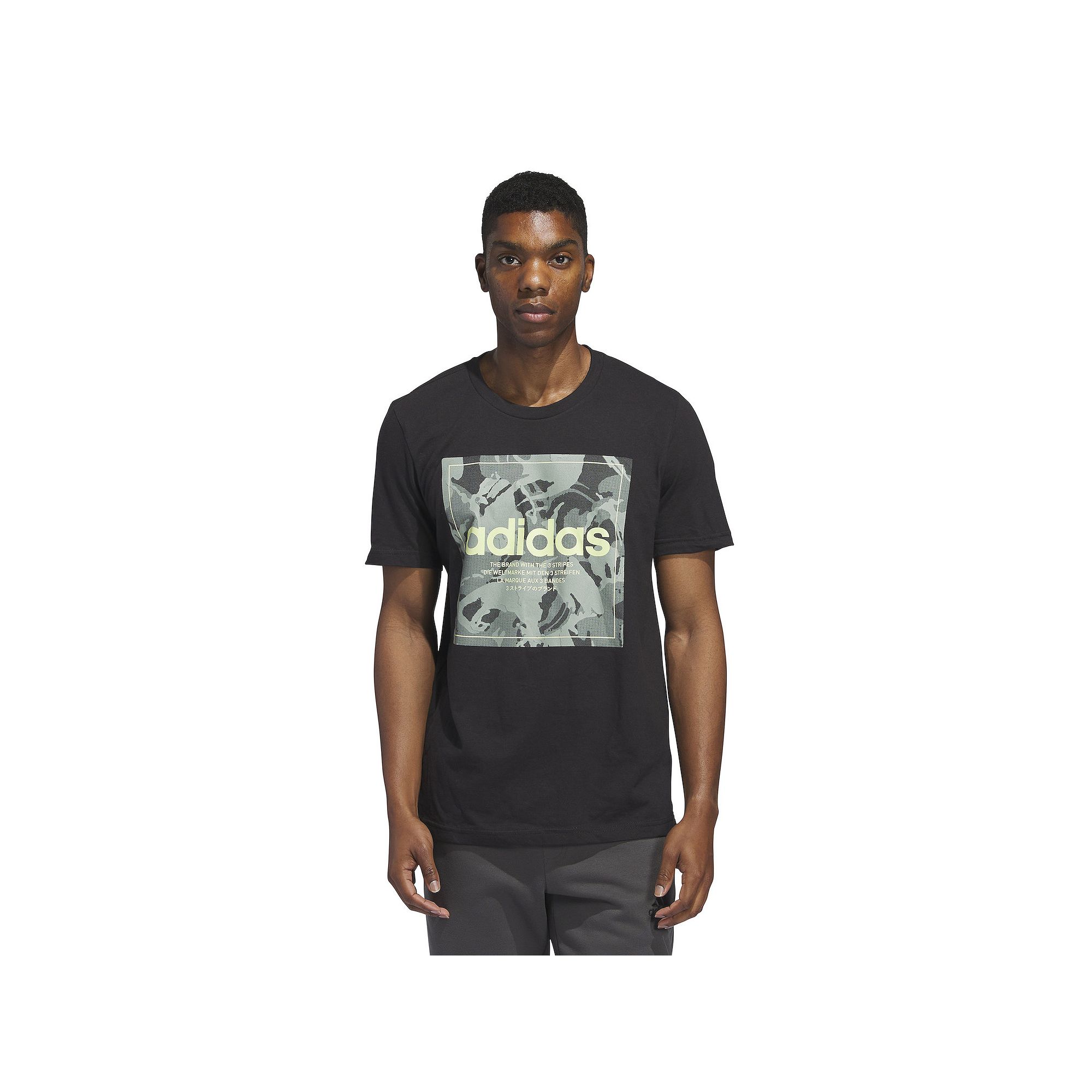 Mens adidas Graphic Tee, Size: Small, Black
