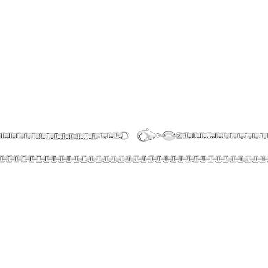 PRIMROSE Fine Silver Plated Box Chain Necklace